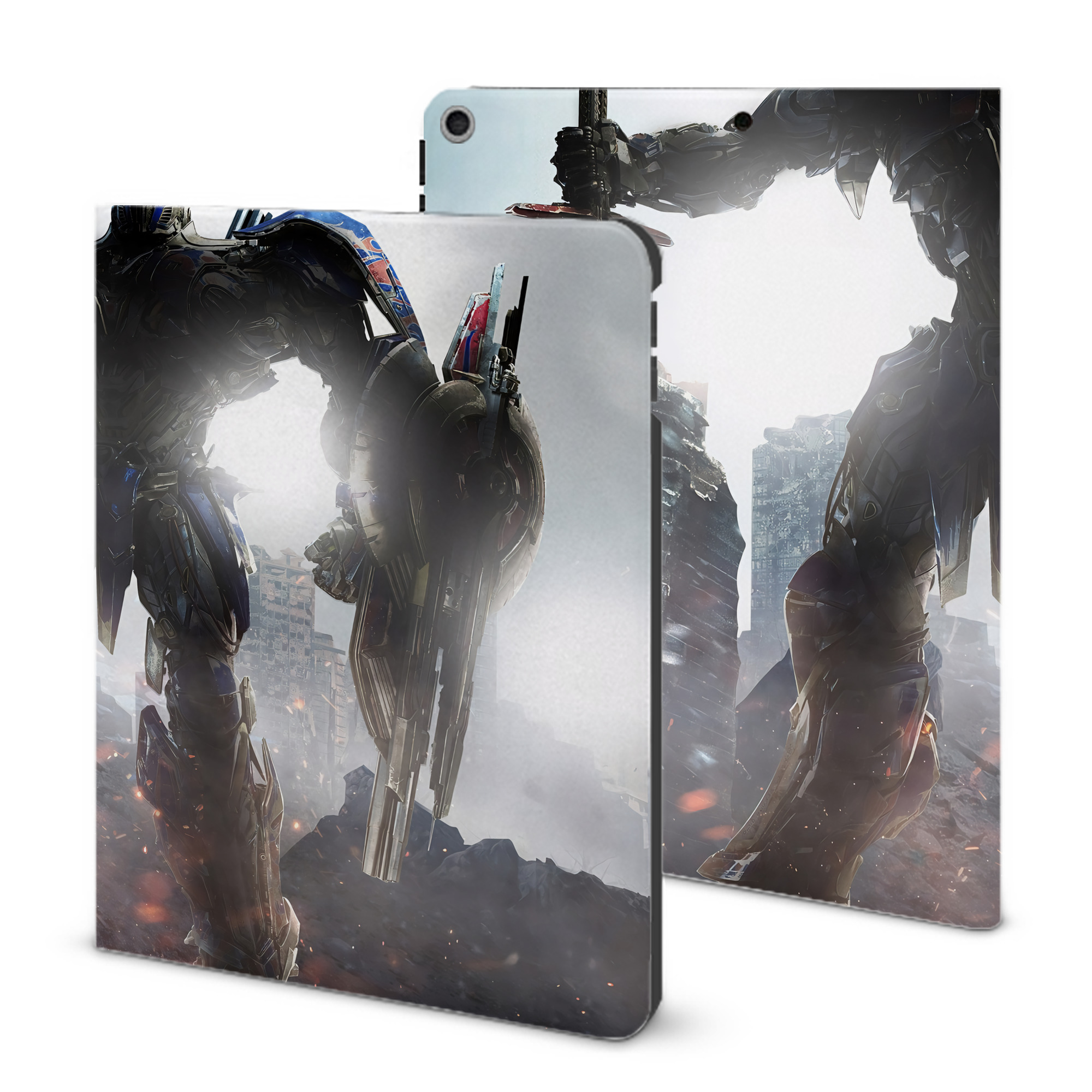 （画像用） Transformers トランスフォーマー IPad ケース ブック型 PUレザー TPU 耐衝撃 軽量 薄型 ペン収納なし 全面保護 IPad 各モデル対応